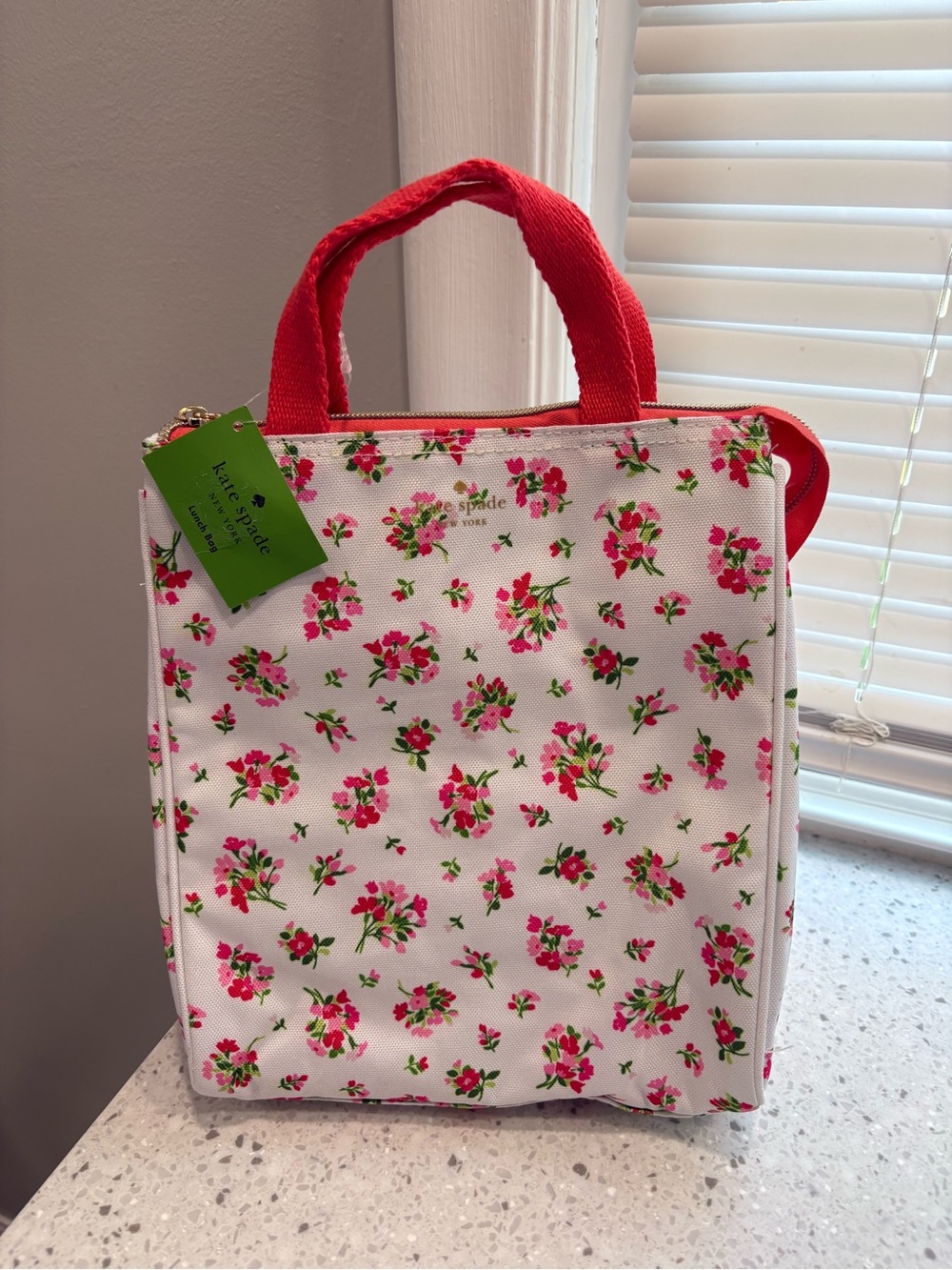NWT Kate Spade New York Floral Print Insulated Lunch Bag
